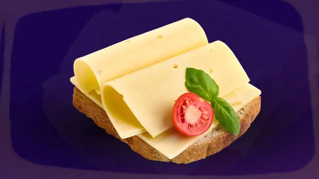 how many calories in yellow cheese