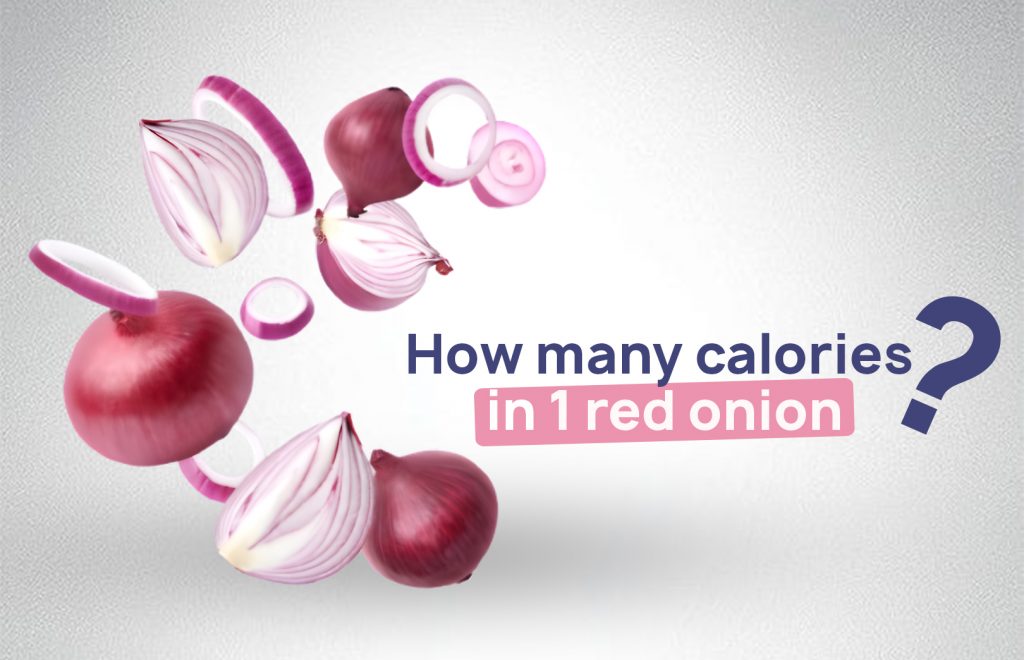 how many calories in 1 red onion